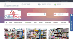 Desktop Screenshot of cottonhousestore.com