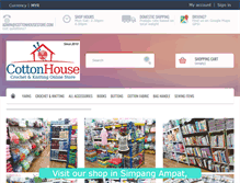 Tablet Screenshot of cottonhousestore.com